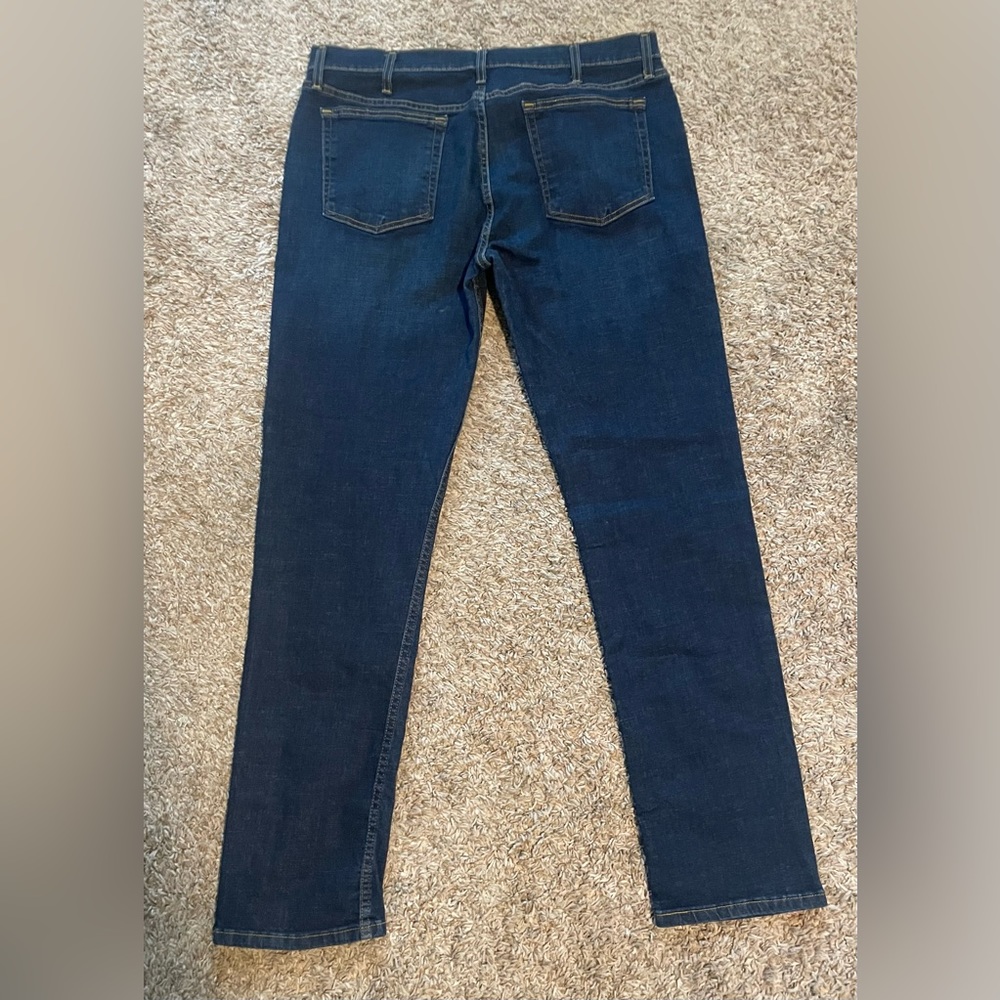 Men’s jeans. NWOT. 38x34 slim as shown on tag inside jeans. Tapered leg. - Picture 2 of 4
